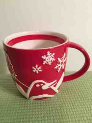Starbucks Coffee Red Penguin Snowman Christmas Mug - Sold on eBay Dec, 6th 2019 for $19.99