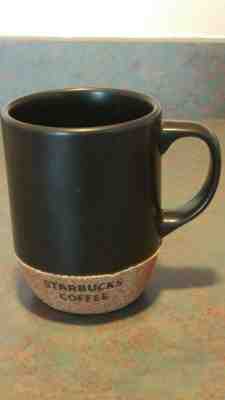Starbucks Coffee Cork Bottom 2009 Large Black Ceramic Mug Cup 18 Oz  - Sold on eBay Dec, 6th 2019 for $17.99