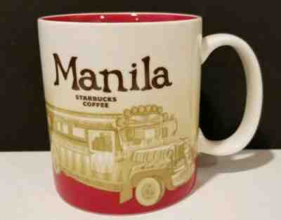 Starbucks Coffee (2011) MANILA  Coffee Mug 16 oz.   Mabuhay Bus  - Sold on eBay Dec, 6th 2019 for $16.99