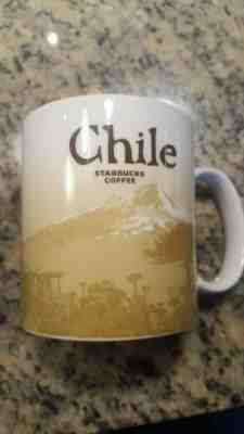 Starbucks 2016 CHILE Global Icon Collector Series Coffee Mug / Cup 16oz Red - Sold on eBay Dec, 6th 2019 for $35.00