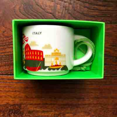 Starbucks ITALY YOU ARE HERE collection country ornament mug cup demi - Sold on eBay Dec, 6th 2019 for $29.95