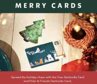 ( Lot Of 2 )Starbucks Singapore Merry Christmas Tree Polar Bear Gift Cards 2019 - Sold on eBay Dec, 8th 2019 for $16.90