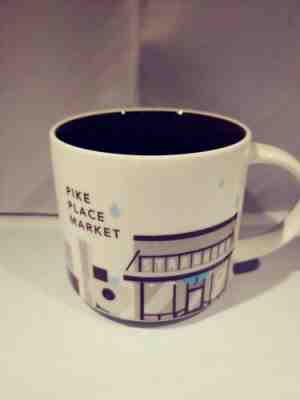 Starbucks you are here 14 oz pike place market 2013 coffee mug - Sold on eBay Dec, 8th 2019 for $17.03