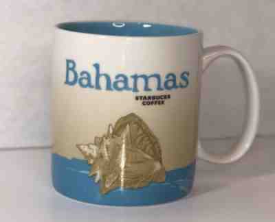 STARBUCKS Coffee Mug BAHAMAS Seashell Global Icon 2013 Collector Series 16 oz EC - Sold on eBay Dec, 8th 2019 for $15.99