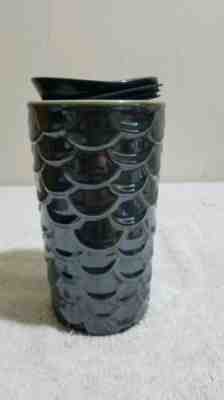 New Starbucks Iridescent Siren Mermaid Scales Travel Mug Tumbler 2017 - Sold on eBay Dec, 8th 2019 for $33.99
