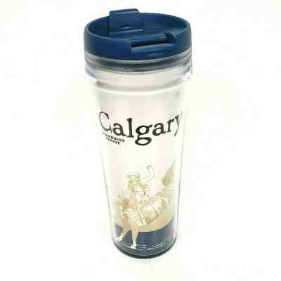 *CRACKED* Starbucks CALGARY STAMPEDE Global Icon Cities Tumbler Coffee Cup 12oz - Sold on eBay Dec, 8th 2019 for $19.95
