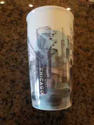 Starbucks Chicago Ceramic Tumbler Travel Cup 12 Oz 2015. NWT! - Sold on eBay Dec, 8th 2019 for $39.99
