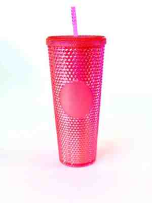 NEW Starbucks Venti Platinum Pink Stud Tumbler Cup 2019 Holiday Christmas  - Sold on eBay Dec, 8th 2019 for $29.00