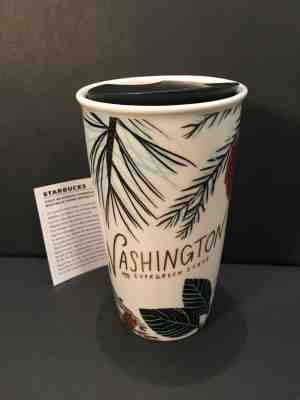 Washington 'The Evergreen State' Starbucks Limited Edition Travel Mug - Sold on eBay Dec, 8th 2019 for $29.99