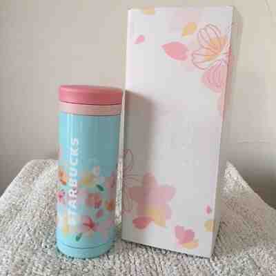 New Starbucks Japan Sakura 2018 Looking Back Stainless Bottle Blue 330ml - Sold on eBay Dec, 8th 2019 for $72.00