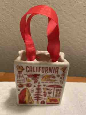 Starbucks 2019 California Been There Series Ornament Tote Bag Gift Card Holder - Sold on eBay Dec, 8th 2019 for $16.99