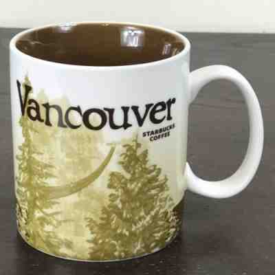  2012 Starbucks Coffee City Mug Vancouver BC Canada 16 oz. Excellent Condition - Sold on eBay Dec, 7th 2019 for $20.00
