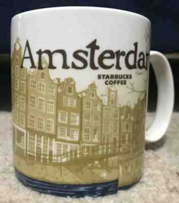 Starbucks Amsterdam Global Icon City Collector Series 16 oz Mug - Great Shape - Sold on eBay Dec, 7th 2019 for $25.00