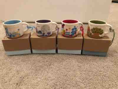 Disney Set 4: Magic/ Animal Kingdom, EPCOT , Hollywood YAH Starbucks ORNAMENTS - Sold on eBay Dec, 7th 2019 for $46.00