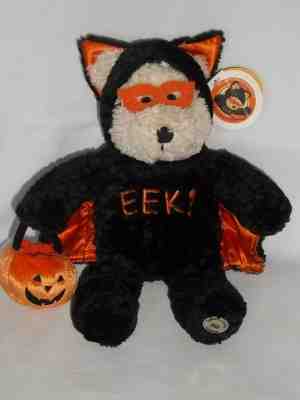 New 2003 STARBUCKS Coffee 27th Ed EEK BEARISTA BEAR Plush Halloween BAT Black - Sold on eBay Dec, 7th 2019 for $15.80