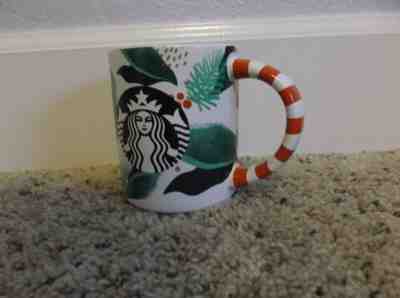 NEW Starbucks 2019 Candy Cane Mistletoe Holly Siren Christmas Holiday 12 oz Mug  - Sold on eBay Dec, 7th 2019 for $21.95