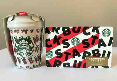 2019 STARBUCKS Merry Coffee CUP ORNAMENT + $5 GIFT CARD Free Ship! - Sold on eBay Dec, 7th 2019 for $18.95