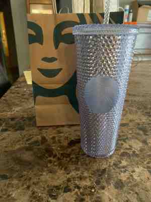 Starbucks 2019 BLING PLATINUM Studded Tumbler Venti 24oz Holiday New Fast Ship! - Sold on eBay Dec, 7th 2019 for $18.50