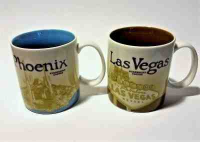 Starbucks Coffee Mugs LotOf2 PHOENIX & LAS VEGAS You Are Here Collection NEW - Sold on eBay Dec, 7th 2019 for $49.99