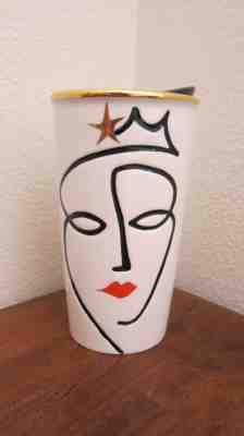 Starbucks 2015 Siren Anniversary Face Lips Ceramic Travel Tumbler Mug~Brand New - Sold on eBay Dec, 7th 2019 for $19.99
