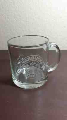 Starbucks Clear Glass Coffee/Tea Mug 12 oz Siren Mermaid Logo - Sold on eBay Dec, 7th 2019 for $15.00
