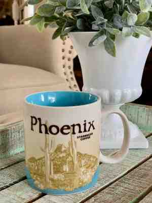 Starbucks Mug Global Icon City Series PHOENIX 2012 16 oz Coffee Cactus Arizona - Sold on eBay Dec, 7th 2019 for $17.10