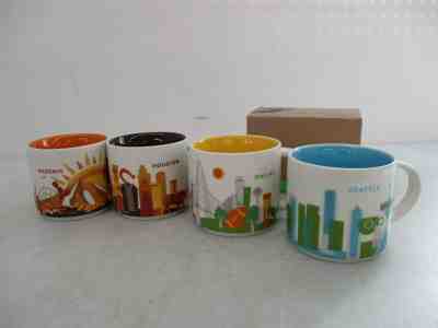 4x Starbucks You Are Here Coffee Mugs Seattle Dallas Houston Phoenix - Sold on eBay Dec, 7th 2019 for $24.50