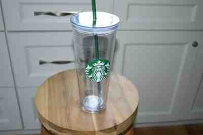 NWT Starbucks Venti Clear Double Wall Acrylic Cold Cup Tumbler 24 oz, FREE SHIP - Sold on eBay Dec, 7th 2019 for $24.99