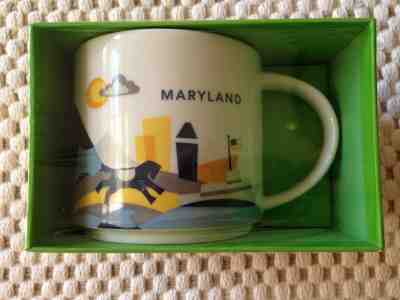 Starbucks Maryland Mug 14 oz. You Are Here Collection YAH Cup, NIB Unopened - Sold on eBay Dec, 7th 2019 for $16.00