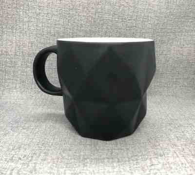 Teavana Starbucks 2016 Black & White Raised Angular Cubist Coffee Mug 12 oz GUC - Sold on eBay Dec, 7th 2019 for $22.00