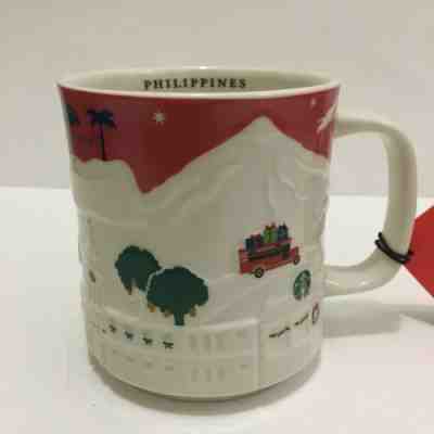 Starbucks Mug Red Christmas Relief Philippines 2019 Xmas Holiday 16oz Cup - Sold on eBay Dec, 7th 2019 for $29.99