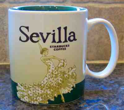 NWT Starbucks SEVILLA Spain Global Icon City Collector Series Mug with SKU - Sold on eBay Dec, 7th 2019 for $79.99