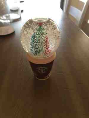 Rare Starbucks 2006 Holiday Snow Globe Ornament Red To Go Cup Christmas Tree - Sold on eBay Dec, 7th 2019 for $15.49