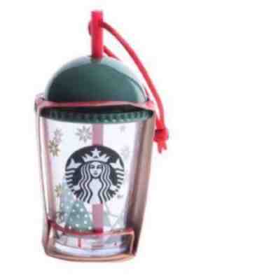 Starbucks Christmas Holiday Clear Dome Cold Cup Keychain / Ornament -No card - Sold on eBay Dec, 9th 2019 for $20.99