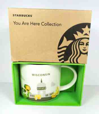 Starbucks You Are Here 14 oz Wisconsin Mug YAH Collection Series SKU New in Box - Sold on eBay Dec, 9th 2019 for $23.00