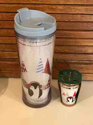 Starbucks tall travel cup and ornament PENGUIN THEME nwt - Sold on eBay Dec, 9th 2019 for $18.00
