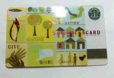 Starbucks Card - Aspire 2006 - Limited Edition Rare and Retired - Sold on eBay Dec, 9th 2019 for $86.00