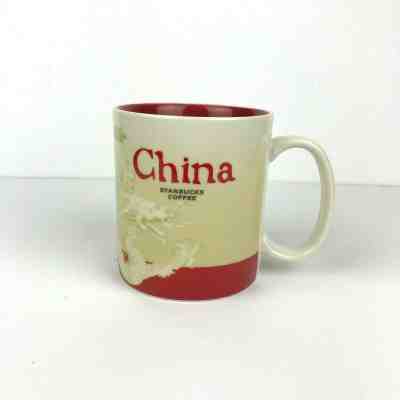 Starbucks China Collector Series Coffee Mug Global Series 16oz Red Ivory Dragon - Sold on eBay Dec, 9th 2019 for $17.99