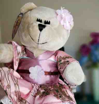 Starbucks Bearista Cherry Blossom Sakura Cute Pink Kimono Bear Japan 2011 NEW - Sold on eBay Dec, 9th 2019 for $120.00