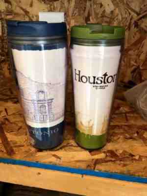 Starbucks Tumbler San Antonio Houston Texas Nasa Alamo 16oz 12oz Lot Of 2 - Sold on eBay Dec, 9th 2019 for $16.00