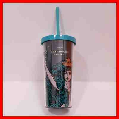 Starbucks Anniversary Siren 12oz 355ml Acrylic Straw Tumbler Mermaid DUAL LAYER - Sold on eBay Dec, 9th 2019 for $38.99