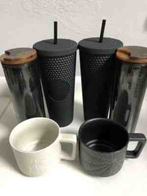 Rare Starbucks set. 2 Studded tumblers. 2 Halloween mugs. 2 sealing twist lids. - Sold on eBay Dec, 9th 2019 for $215.00