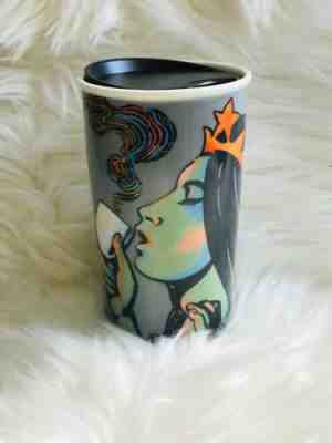 Starbucks ‘16 Milton Glaser Anniversary Siren Ceramic Travel Mug Mint Condition - Sold on eBay Dec, 9th 2019 for $24.00