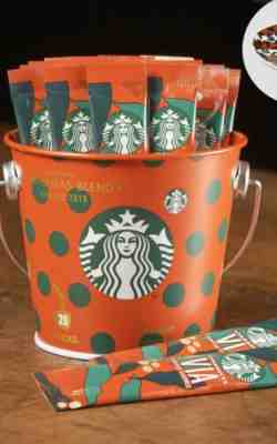 Starbucks Japan 2019 Holiday VIA X'mas Brend 20P Tin Bucket Limited Edition F/S - Sold on eBay Dec, 9th 2019 for $42.00