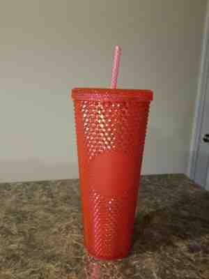 Starbucks Venti Iridescent Neon Pink Stud Studded Tumbler Cups 2019 Holiday Xmas - Sold on eBay Dec, 9th 2019 for $25.95