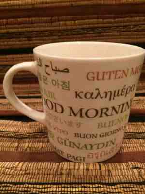 Starbucks Good Morning Mug 2016 Multi Lanuage 17 oz New Without Tag UNUSUAL - Sold on eBay Dec, 8th 2019 for $20.99