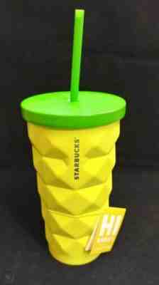 Starbucks 2016 Hawaii Pineapple Tumbler Grande Metal 16 oz. - New - Sold on eBay Dec, 8th 2019 for $29.95