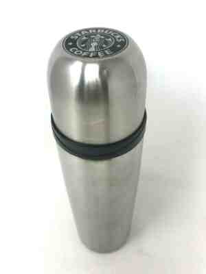 Starbucks 16Oz Stainless Steel Travel Slim Push Button Thermos Hot or Cold Drink - Sold on eBay Dec, 8th 2019 for $24.99