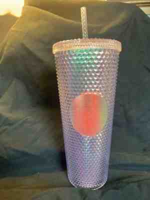 2018 RAINBOW STARBUCKS IRIDESCENT COLD CUP UNICORN TUMBLER GLITTER NEW! LAST ONE - Sold on eBay Dec, 8th 2019 for $165.00