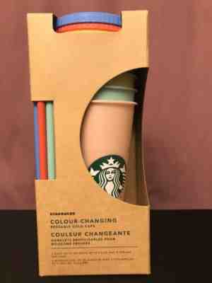 Starbucks Color Changing Reusable Cold Cup Summer Collection 5 Pack New - Sold on eBay Dec, 8th 2019 for $67.00